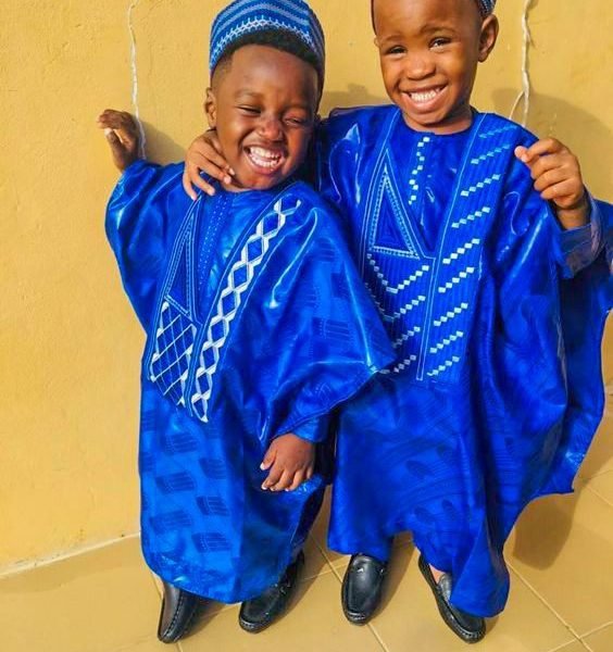 African Kids Boys Agbada Traditional Shirt 3 Piece Set, African Boys Kids Attire