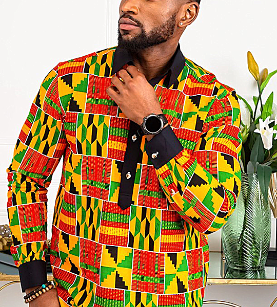 Ankara Shirt, African Men Clothing, African Men's Wear, Ankara Shirt...