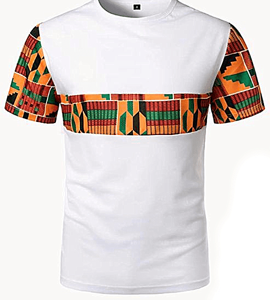 Ankara Mix T-shirt, Ankara T-shirt, T-shirt, Touch of Ankara II African Men & Women T-shirt II UNISEX TOP