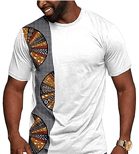 Ankara Mix T-shirt, Ankara T-shirt, T-shirt, Touch of Ankara II African Men & Women T-shirt II UNISEX TOP