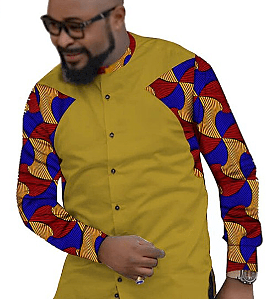 Ankara Shirt, African Men Clothing, African Men's Wear, Ankara Shirt...