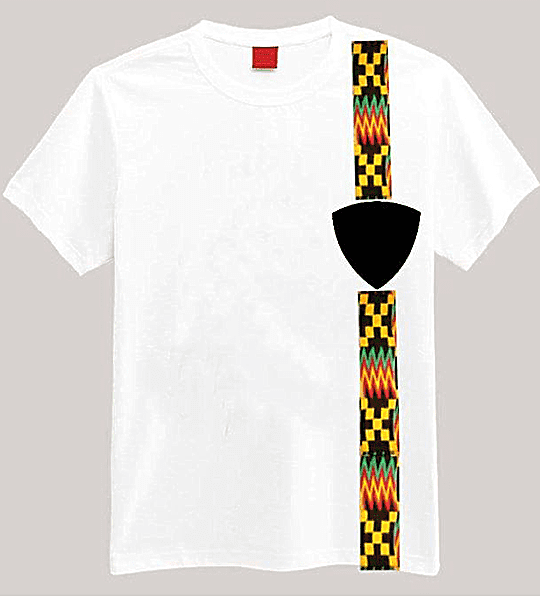 White Ankara Shirt, African Men Clothing, African Men's Wear, Ankara Shirt...