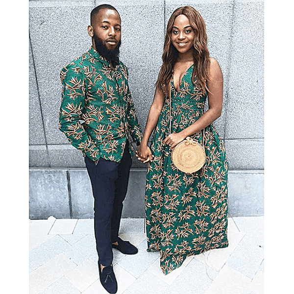 STYLISH AFRICAN COUPLE MATCHING OUTFIT, BEST CLOTHING OF AFRICAN COUPLE , HIGH QUALITY AND SOFT AFRICAN COUPLE OUTFIT,AFRICAN GREEN COLOUR COUPLE CLOTHING,