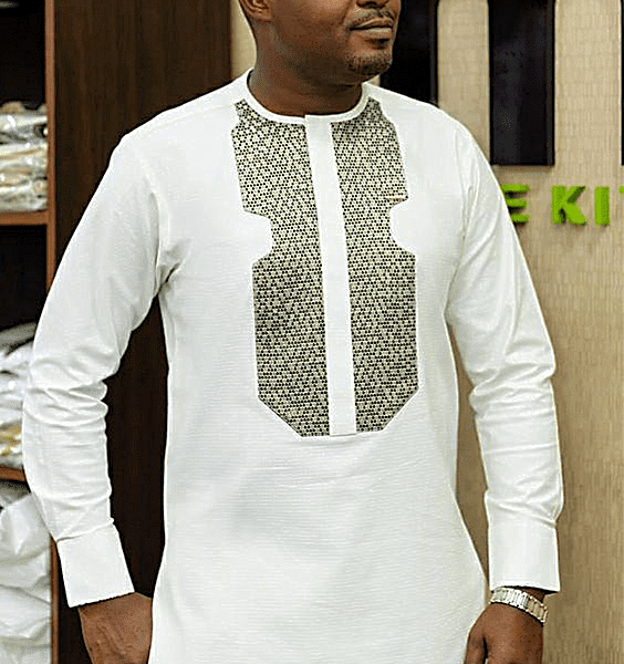 Men's White African Attire | Temmy Collection | Dashiki