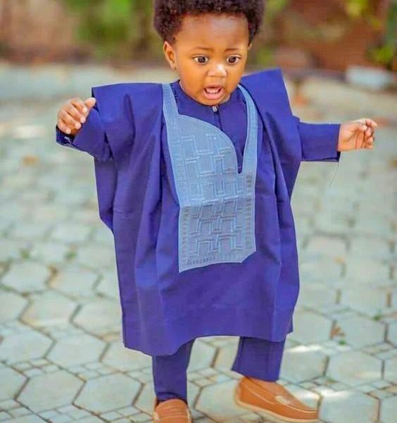 African Kids Boys Agbada Traditional Shirt 3 Piece Set, African Boys Kids Attire