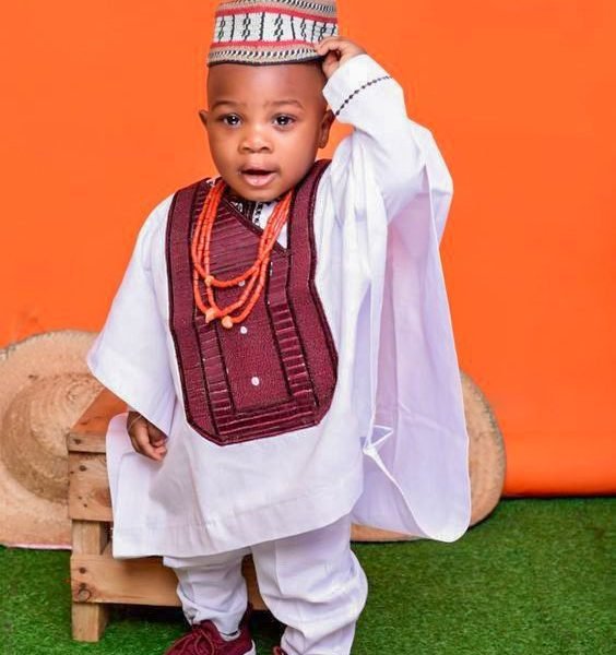 African Kids Boys Agbada Traditional Shirt 3 Piece Set, African Boys Kids Attire