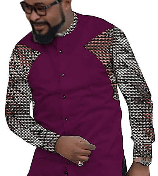 Ankara Shirt, African Men Clothing, African Men's Wear, Ankara Shirt...