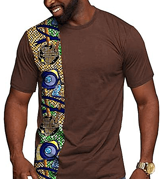 Ankara Mix T-shirt, Ankara T-shirt, T-shirt, Touch of Ankara II African Men & Women T-shirt II UNISEX TOP