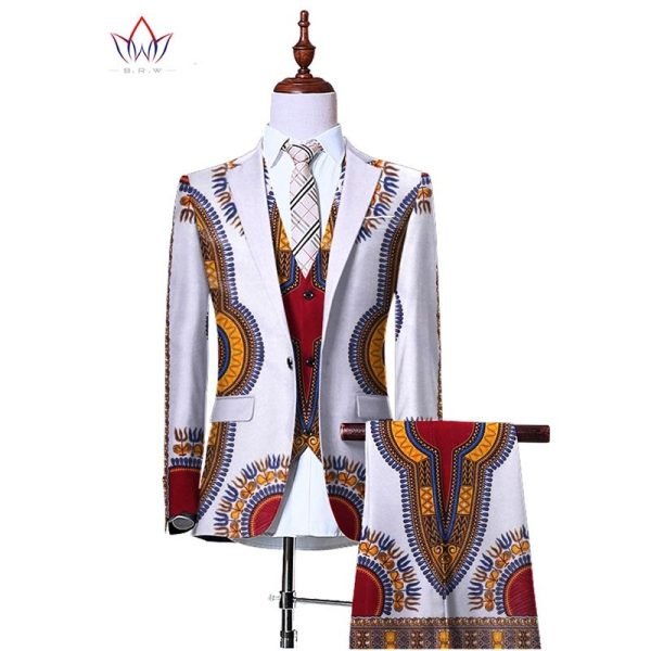 (Jacket+Vest+Pants)Blazers for Men 3 Piece Slim Fit Cowboy Wedding Men Suit Retro Gentleman Mens' African Clothing