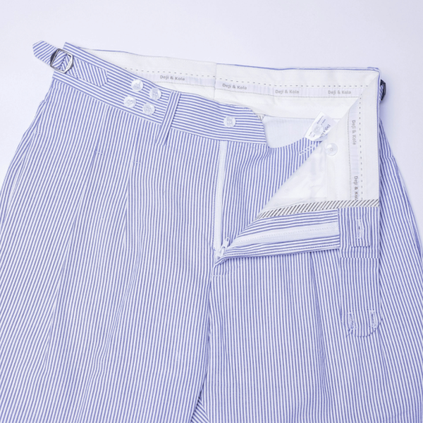 A  (rail road stripe) double front pocket Gurkha pant Trousers