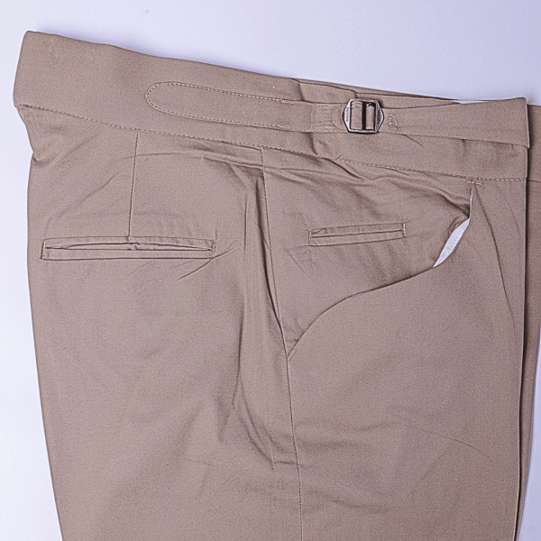 A tortilla brown, polished chinos contrast combat pant Trouser.