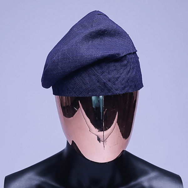 A Navy Blue Yoruba traditional hat/Fila.