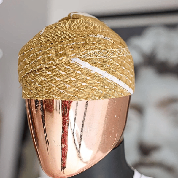 A Tortilla Brown Yoruba Traditional African Hat Or Fila