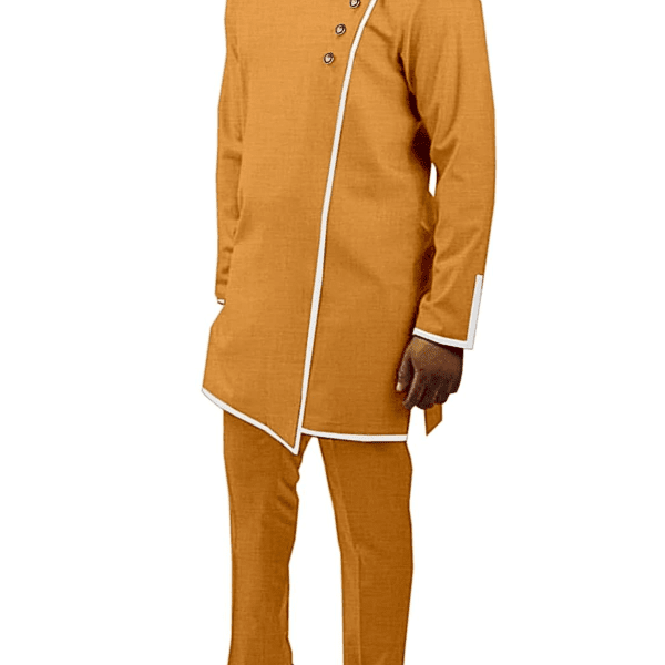 African Suits for Men Casual Two Piece Sets Tradition Tribal Outfits Dashiki Shirt Pants Wedding Attrie